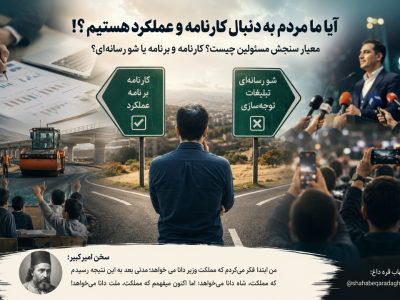 آیا ما مردم به دنبال کارنامه و عملکرد هستیم؟!/ به راستی معیار سنجش مسئولین چیست؟ کارنامه و برنامه یا شو رسانه‌ای؟