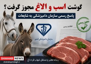 گوشت اسب و الاغ مجوز گرفت؟ پاسخ رسمی سازمان دامپزشکی به شایعات